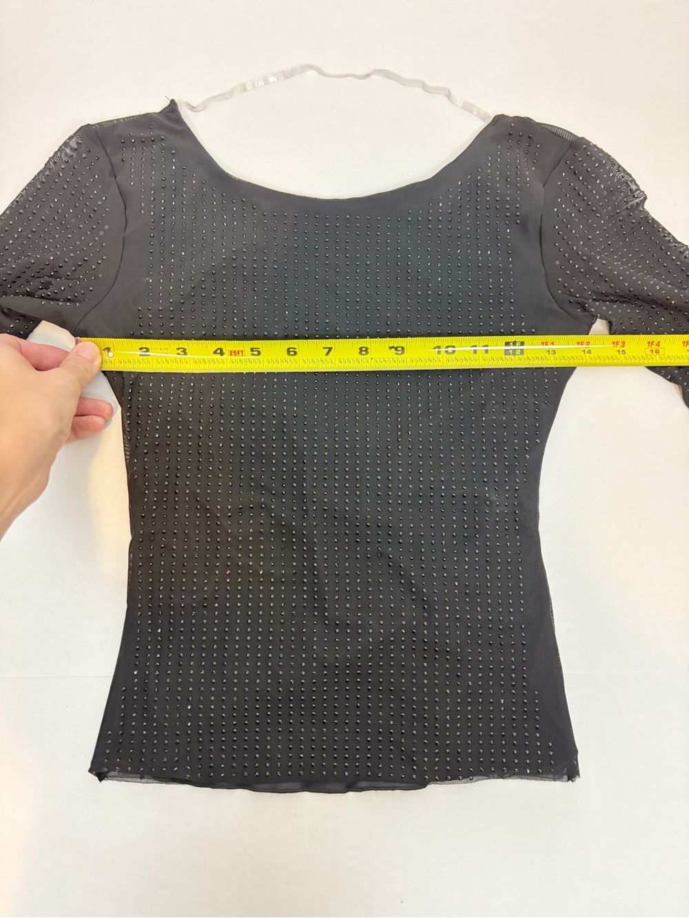 OW Collection Mesha Blouse in Black Glitter Size XS - Picture 9 of 10